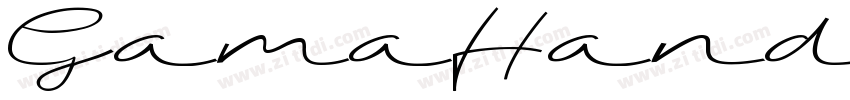 GamaHand Regular字体转换